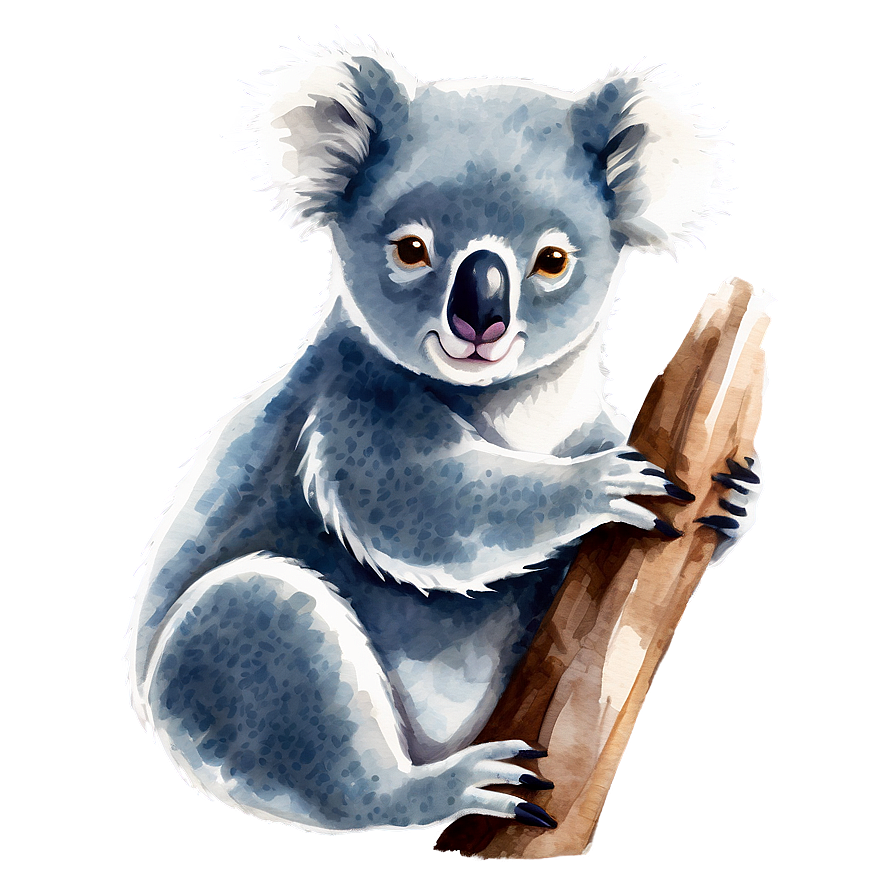 Koala Watercolor Painting Png Fup71 PNG Image