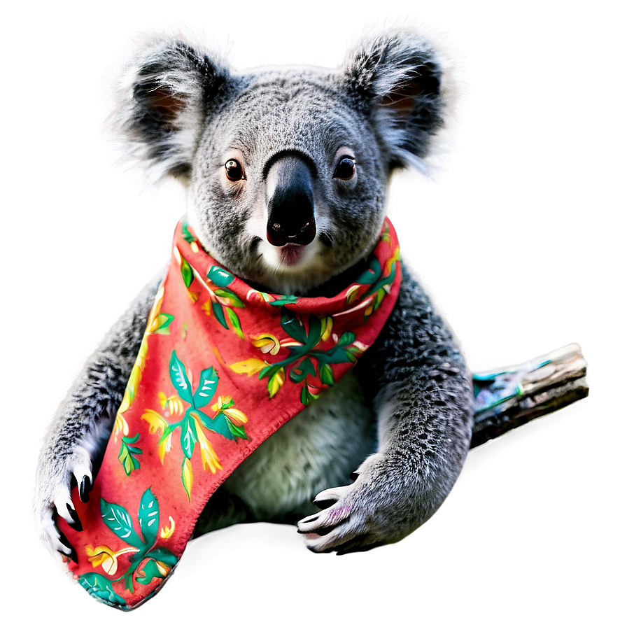 Koala Winter Scarf Png 06112024 PNG Image