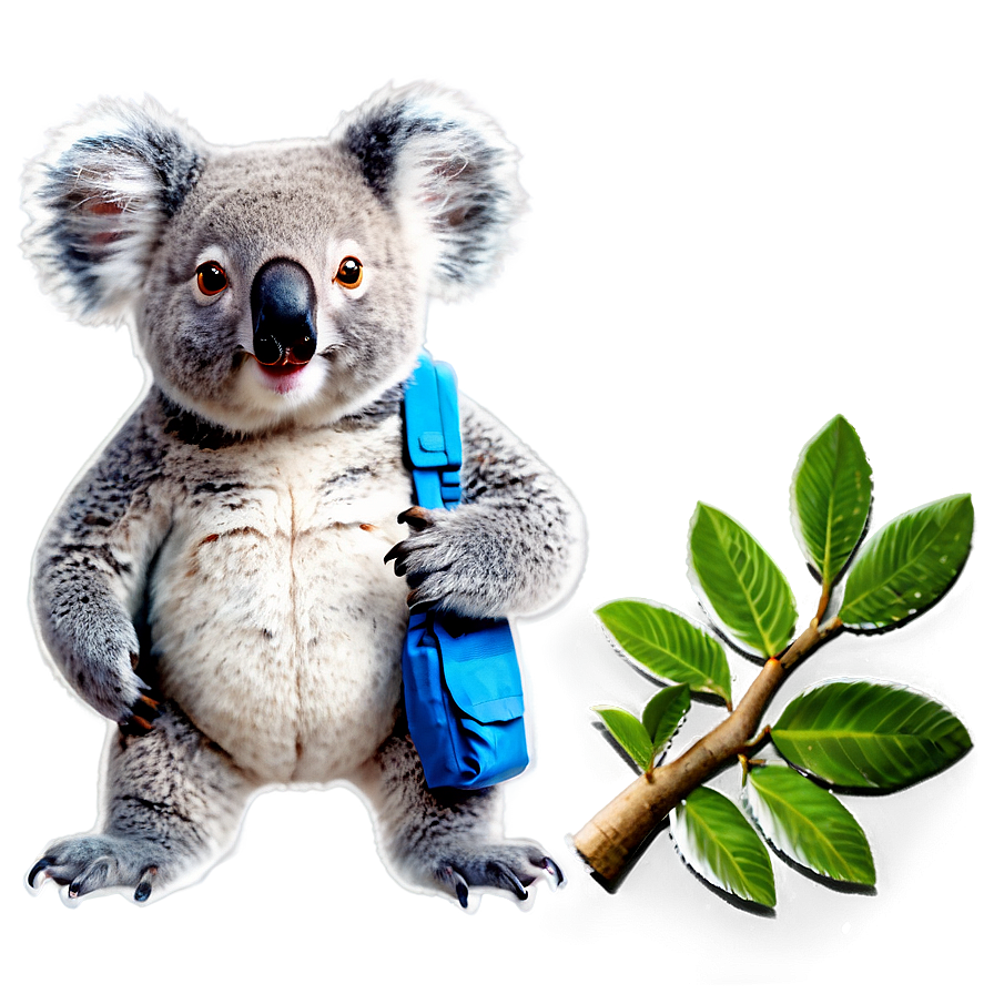 Koala With Backpack Png Cgl91 PNG Image