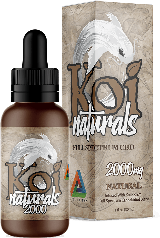 Koi Naturals C B D Oil Packaging PNG Image