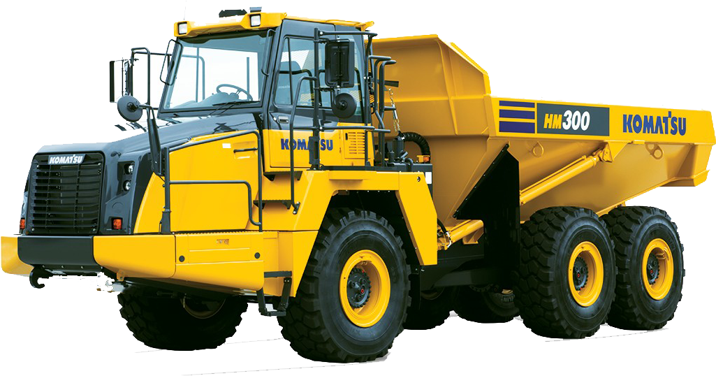 Komatsu H M300 Articulated Dump Truck PNG Image