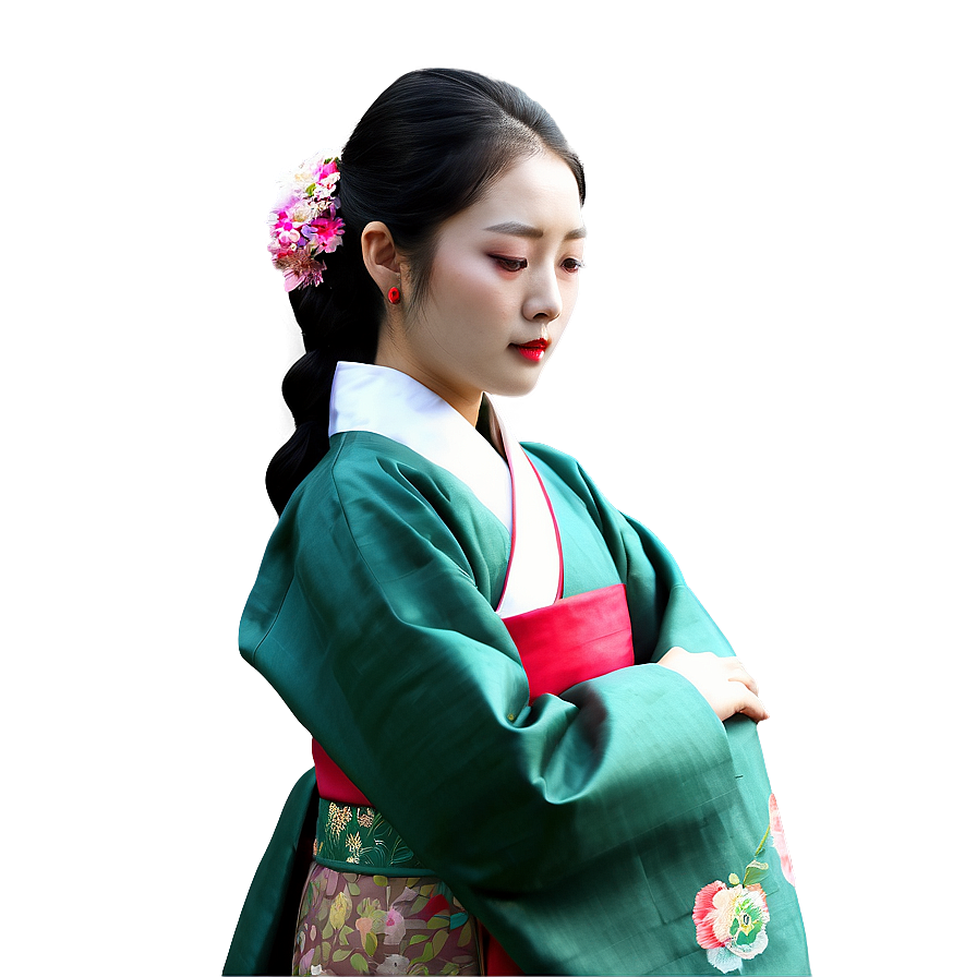 Korea Traditional Dress Hanbok Png Mcn16 PNG Image