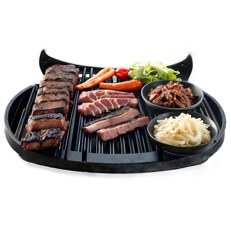 Korean Bbq Grill Table Setup Png 06242024 PNG Image