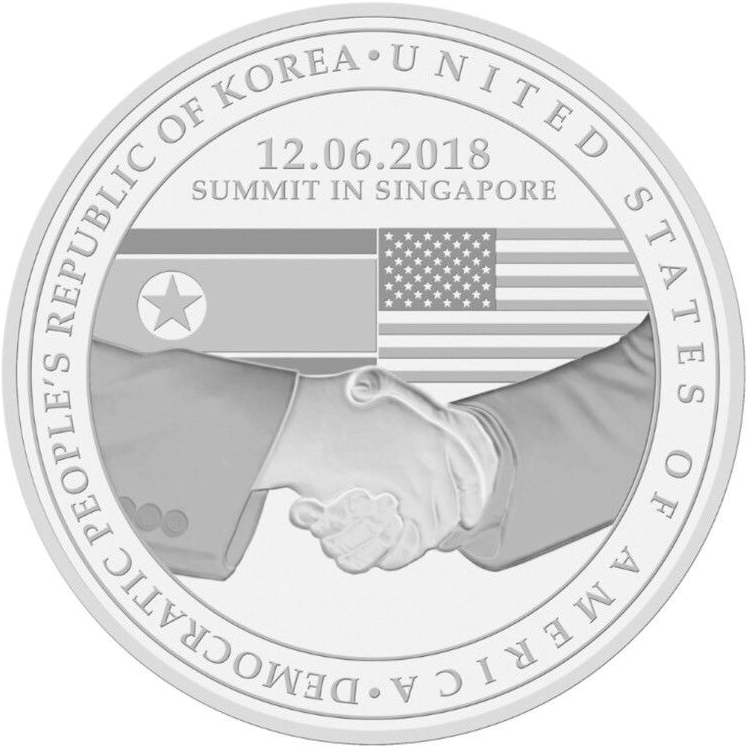 Korean U S Summit Commemorative Coin2018 PNG Image