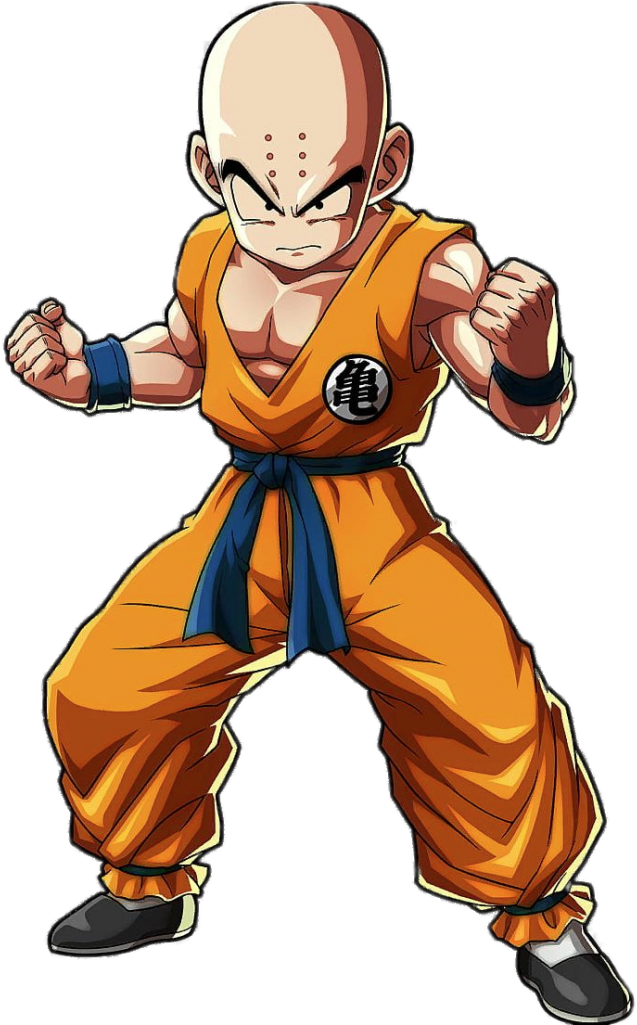 Krillin Readyfor Action PNG Image