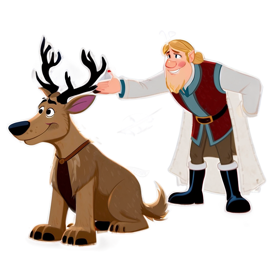 Kristoff's Loyal Companion Sven Png Aul PNG Image