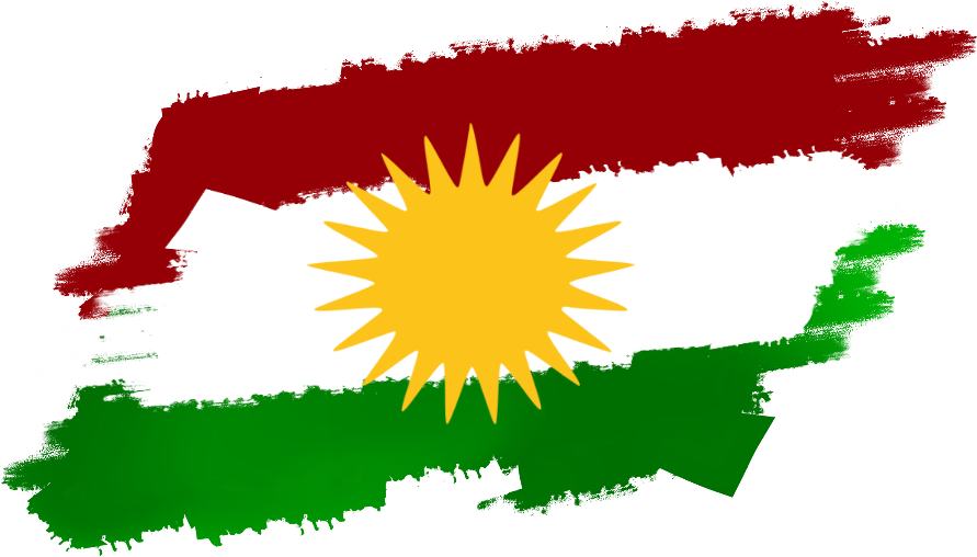 Kurdistan Region Flag Brushstroke PNG Image