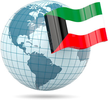 Kuwait Flag Global Presence PNG Image