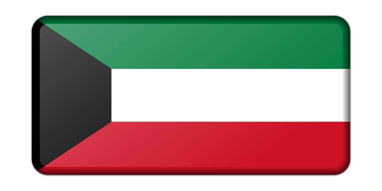 Kuwait National Flag Graphic PNG Image