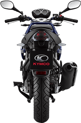 Kymco Motorcycle Rear View PNG Image