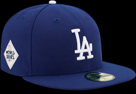 L A Dodgers World Series Cap PNG Image