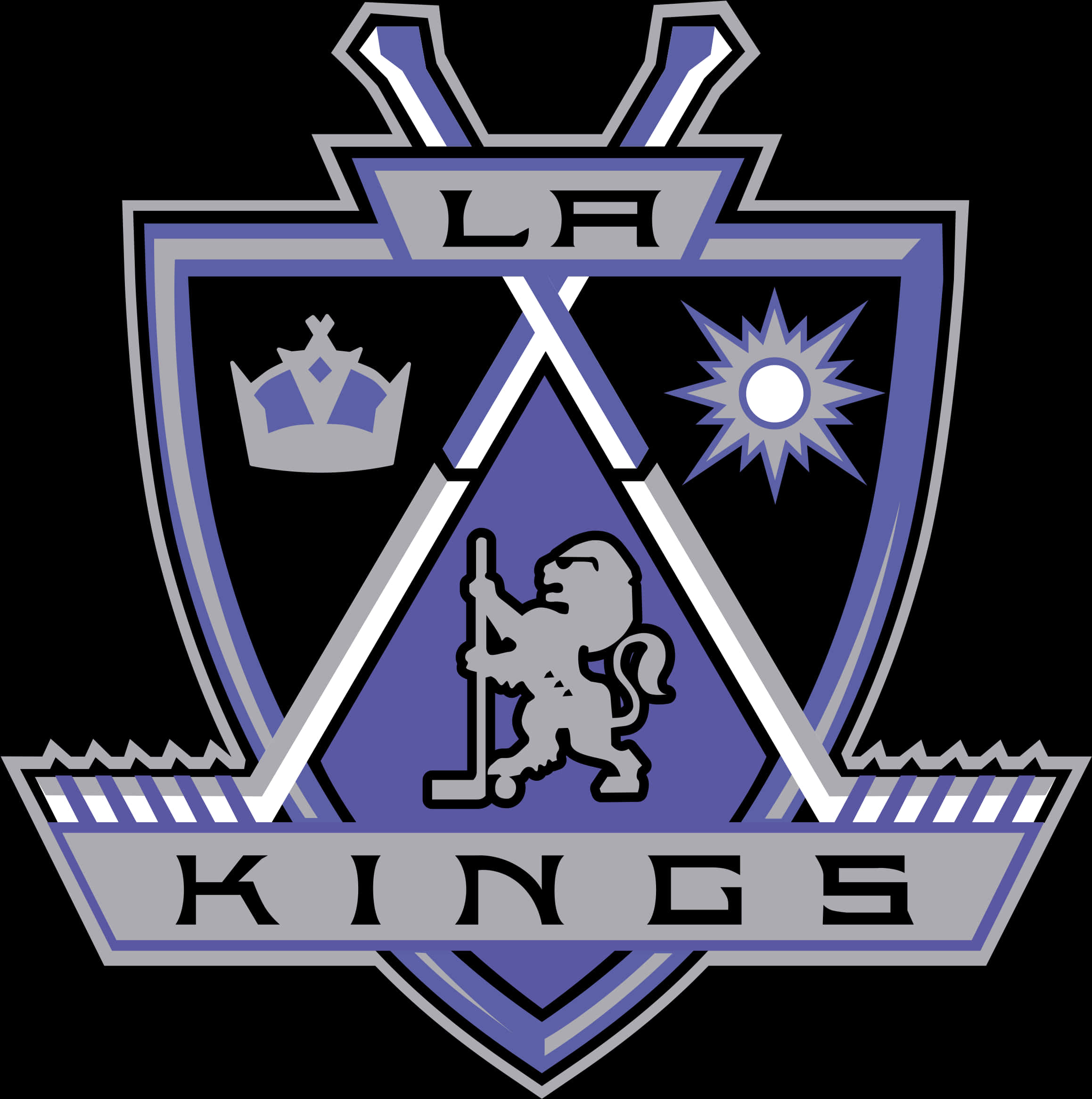 L A Kings Hockey Team Logo PNG Image