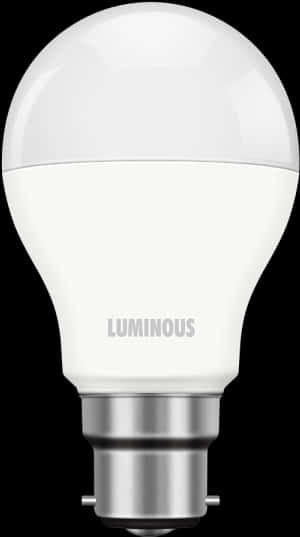 L E D Bulb Luminous White Background PNG Image