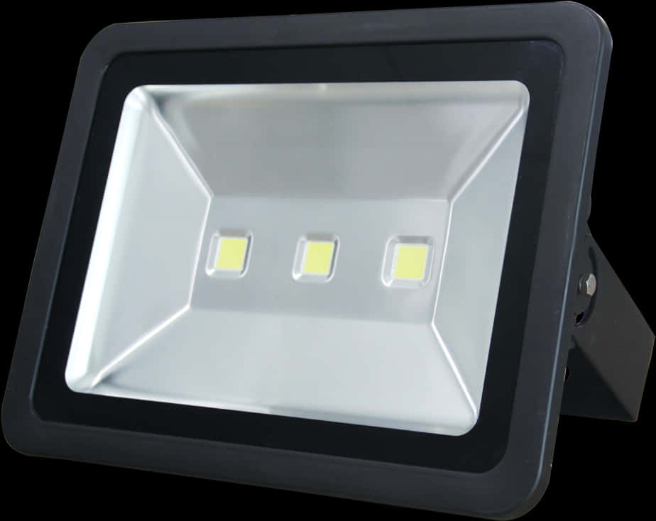 L E D Floodlight Black Frame PNG Image