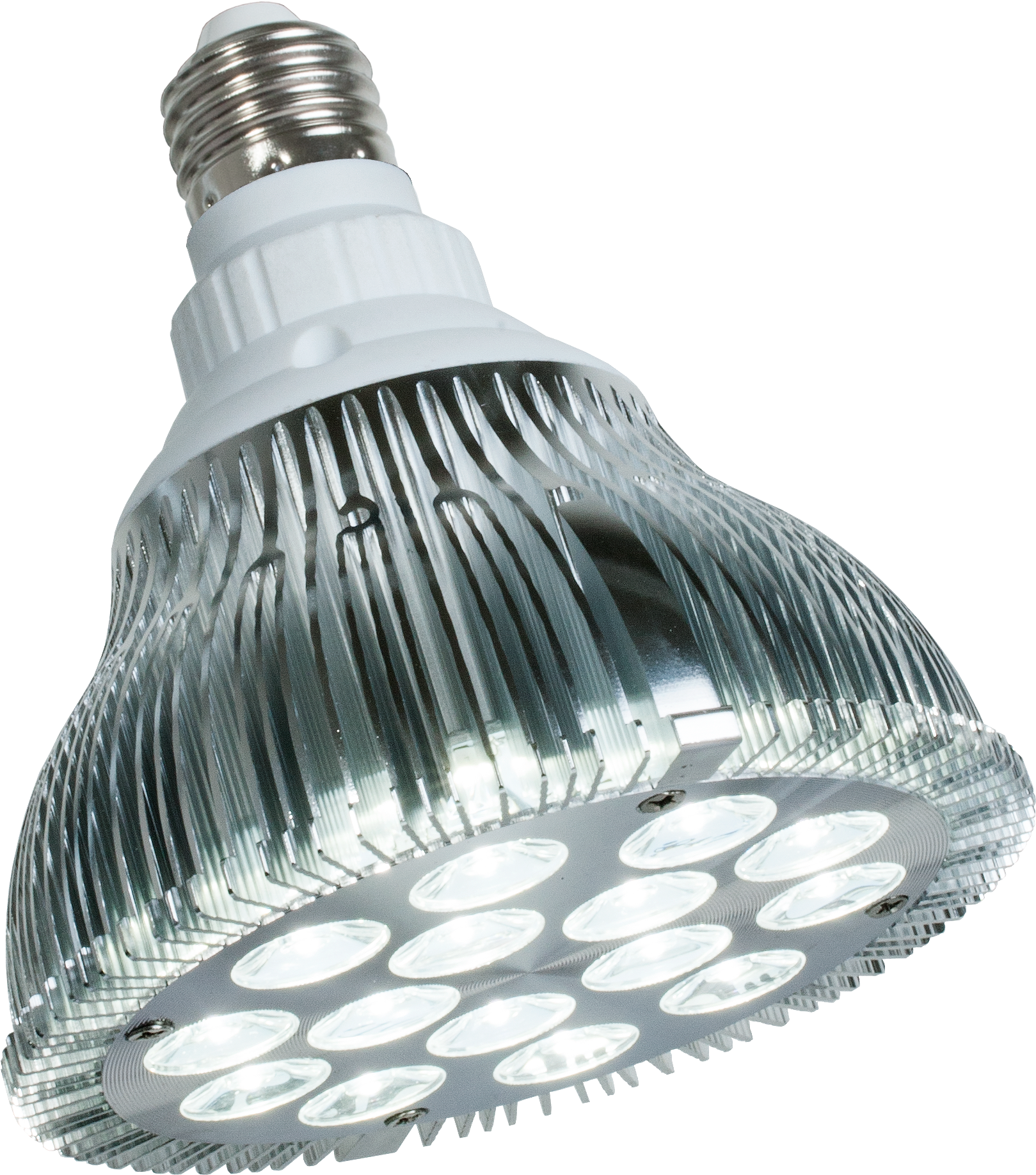 L E D Light Bulb Closeup PNG Image