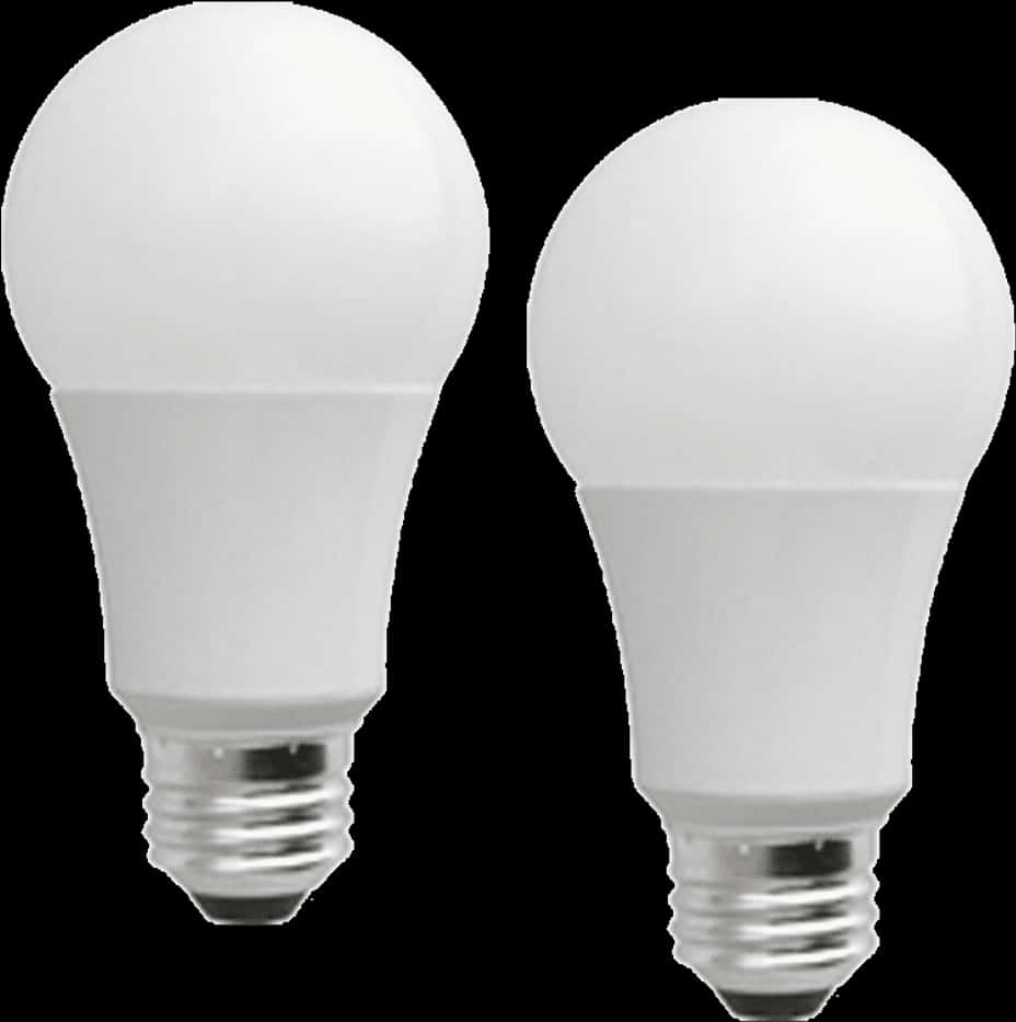 L E D Light Bulbs White Background PNG Image