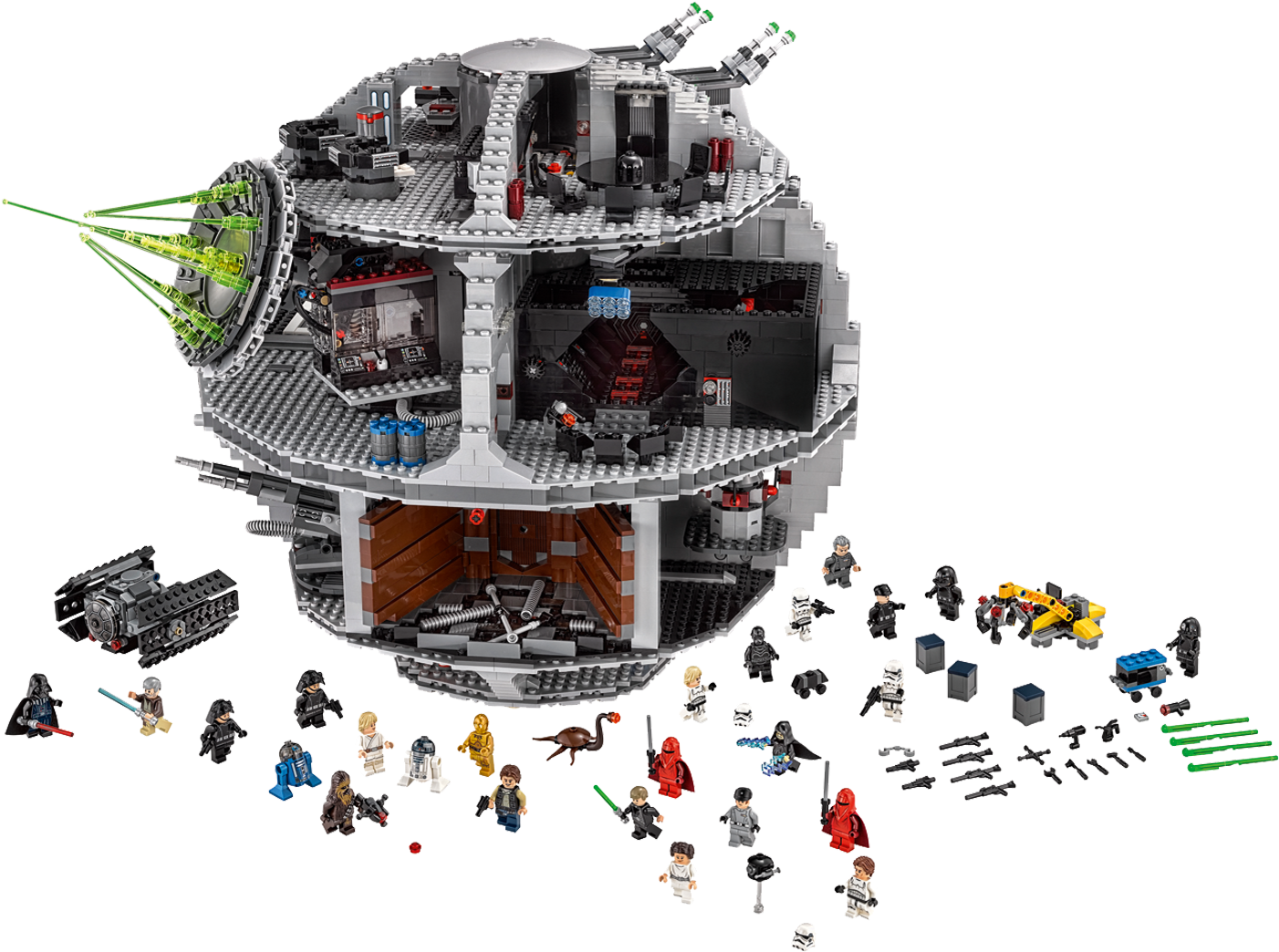 L E G O Death Star Set Exploded View PNG Image