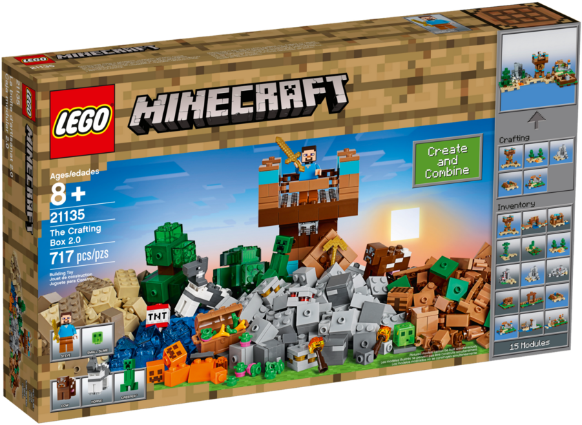 L E G O Minecraft Crafting Box Set PNG Image