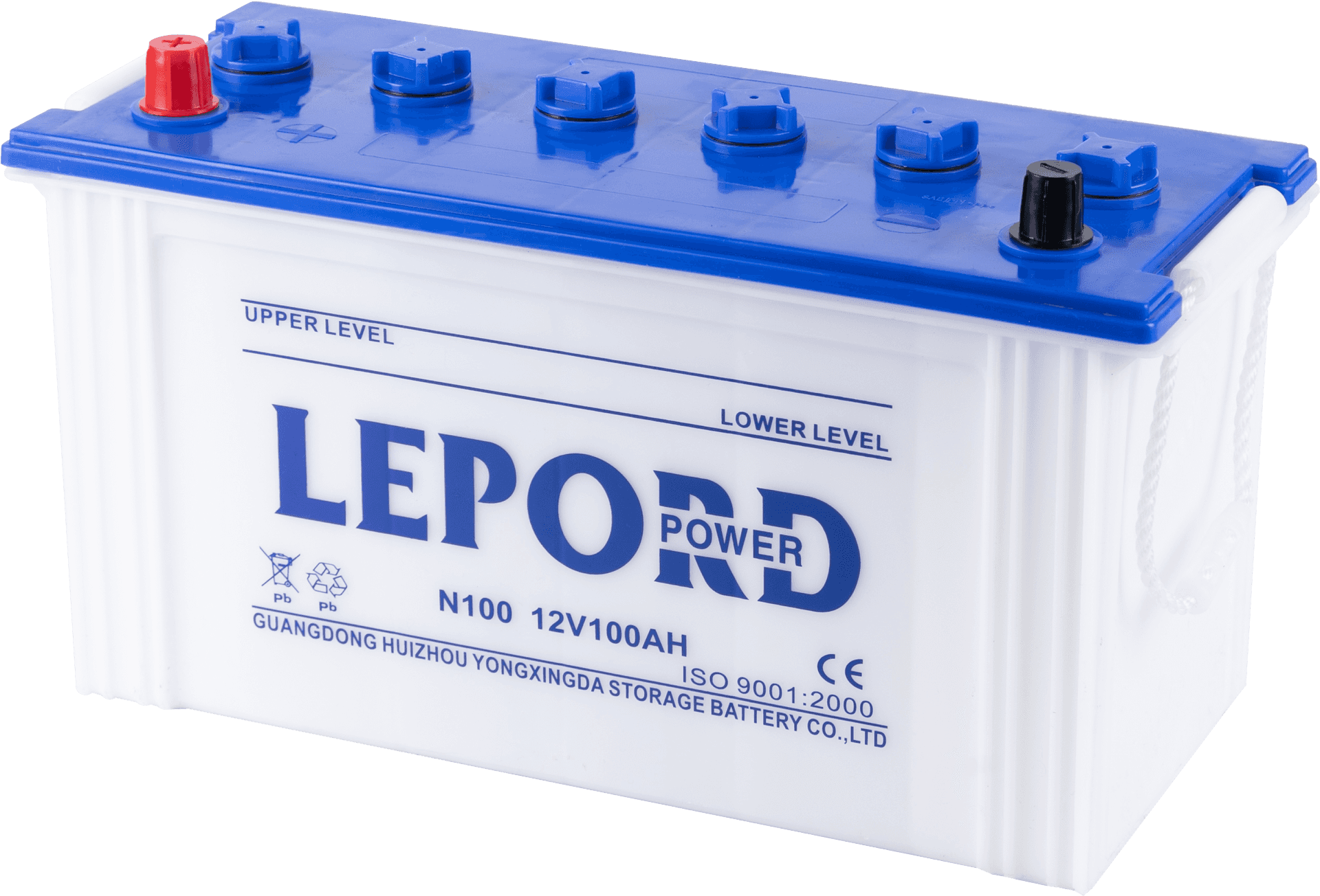 L E P O R D12 V100 Ah Sealed Lead Acid Battery PNG Image