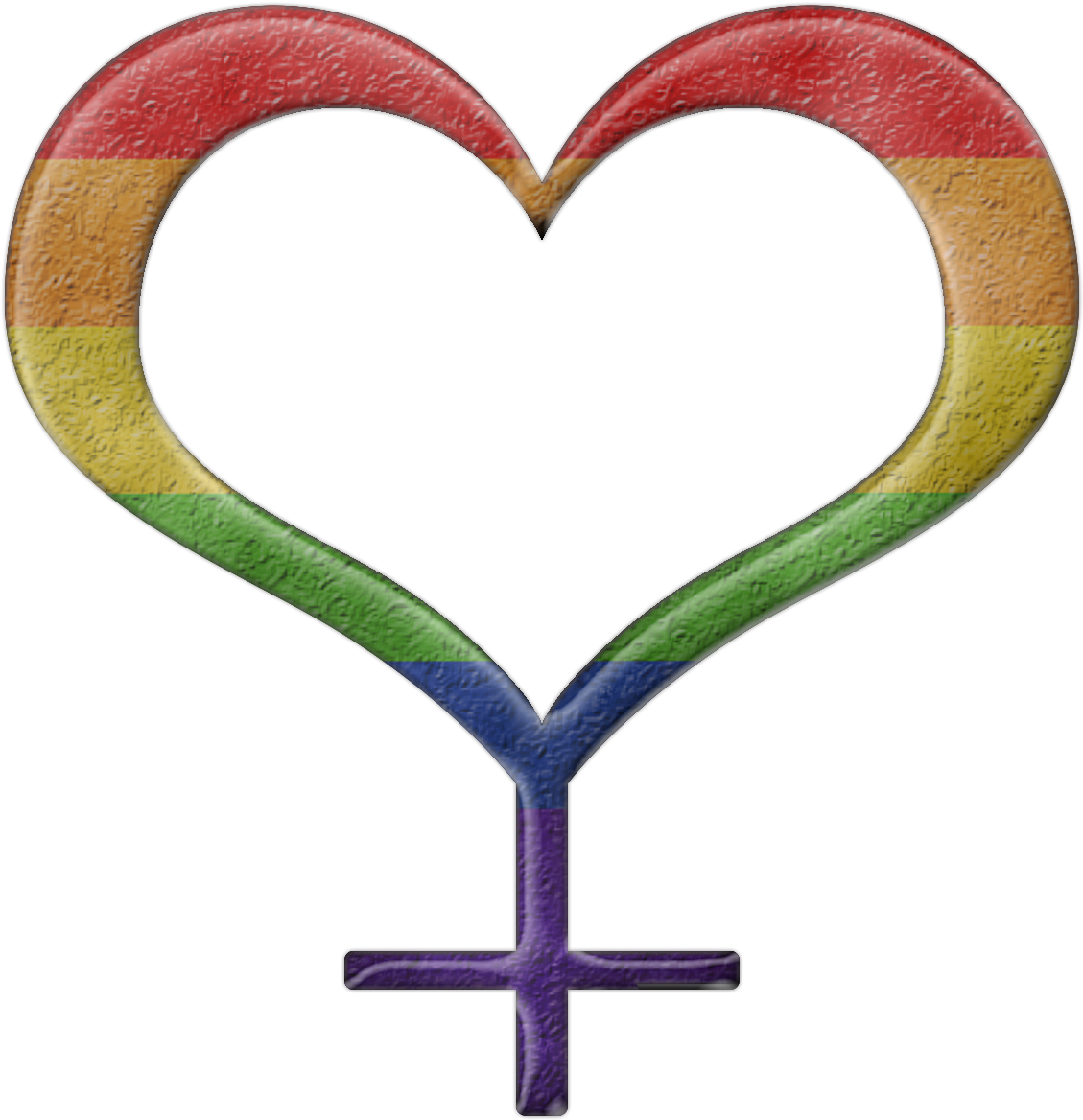 L G B T Q Lesbian Symbol Heart PNG Image