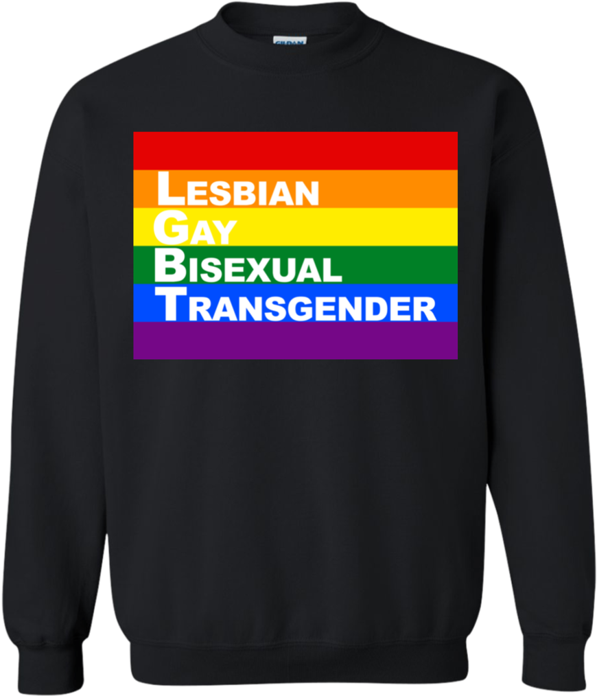 L G B T Q Rainbow Sweatshirt PNG Image