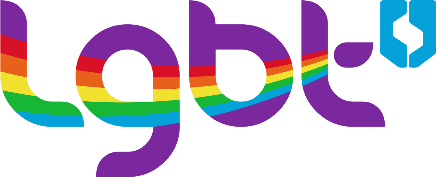 L G B T Rainbow Text Graphic PNG Image