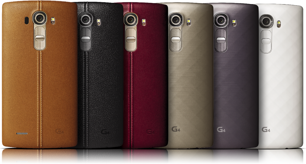 L G G4 Smartphone Color Variants PNG Image