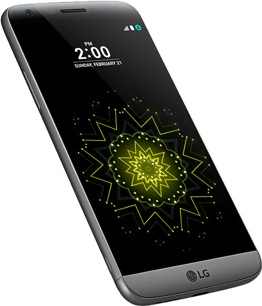 L G Smartphone Display Illuminated PNG Image