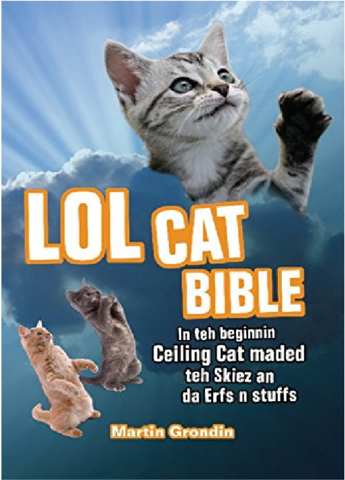 L O L Cat Bible Cover Meme PNG Image