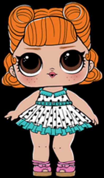 L O L Surprise Doll Orange Hair PNG Image