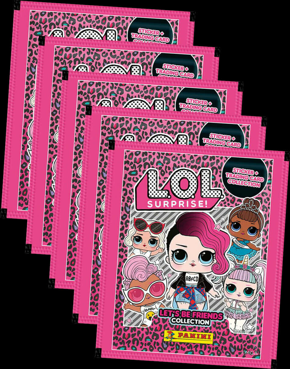 L O L Surprise Sticker Packs Collection PNG Image