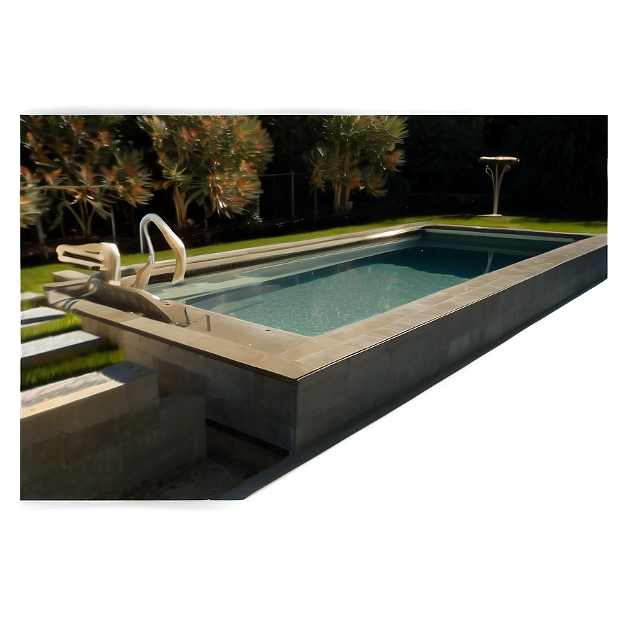 L-shaped Swimming Pool Png Ghe PNG Image