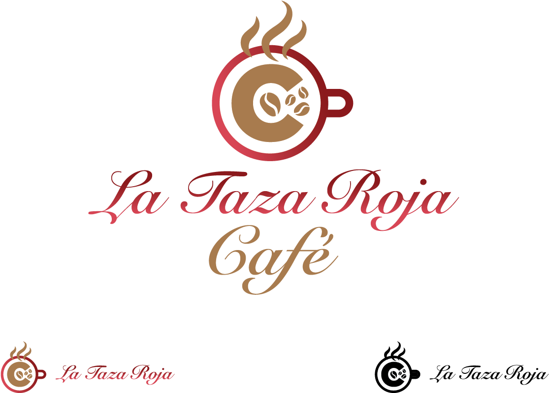 La Taza Roja Cafe Logo PNG Image