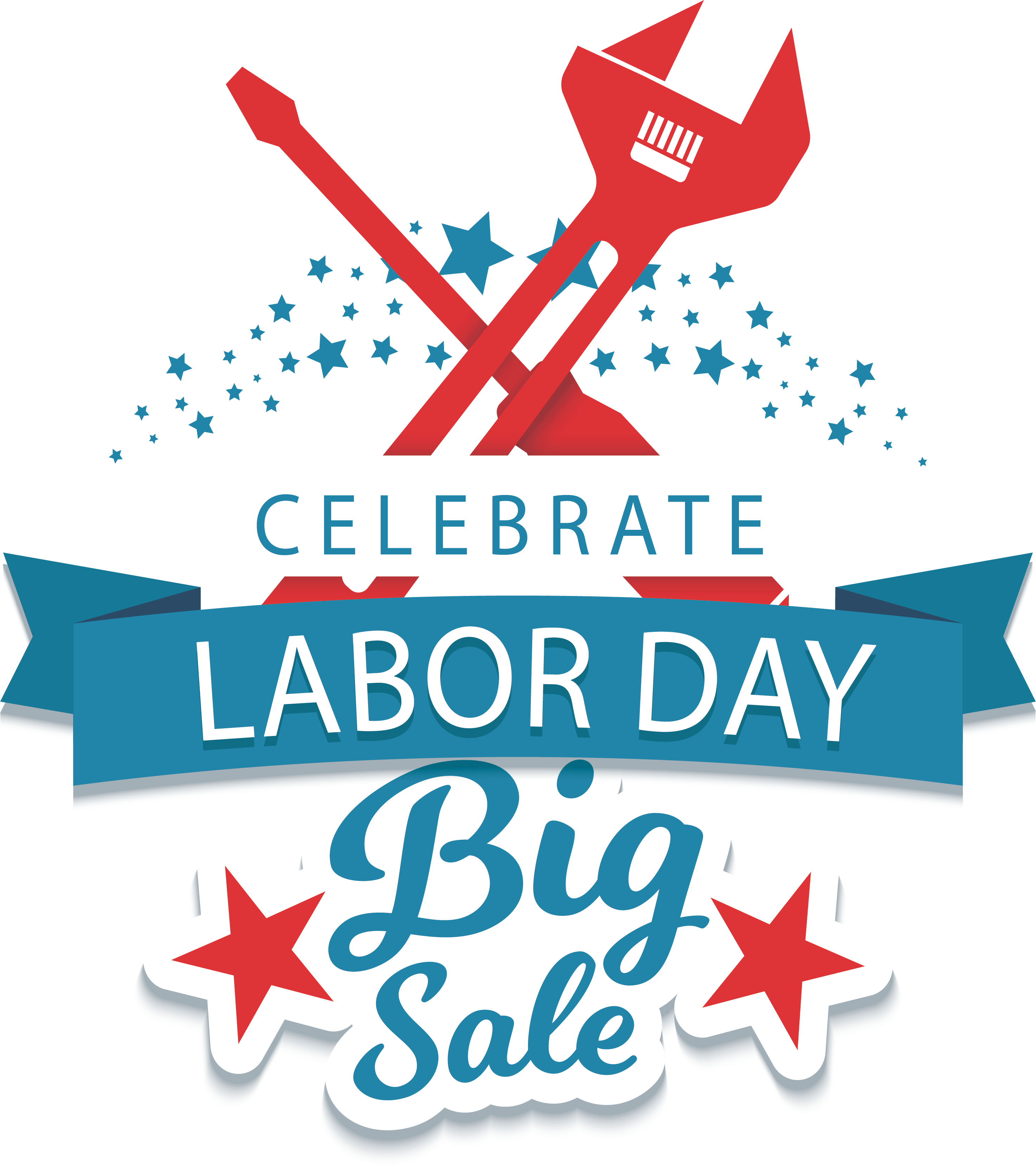 Labor Day Sale Promotion PNG Image