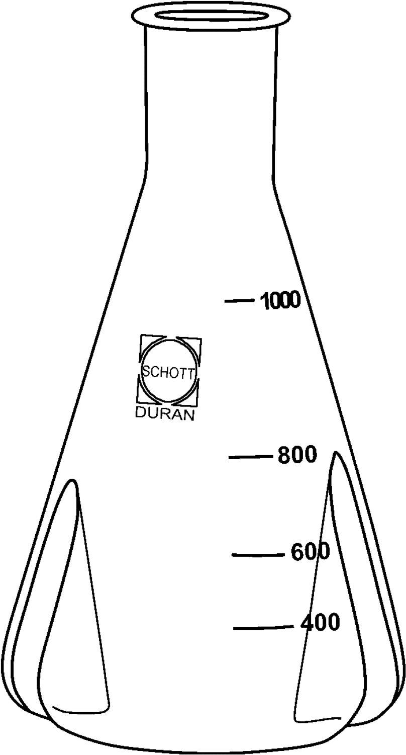 Laboratory Erlenmeyer Flask Drawing PNG Image