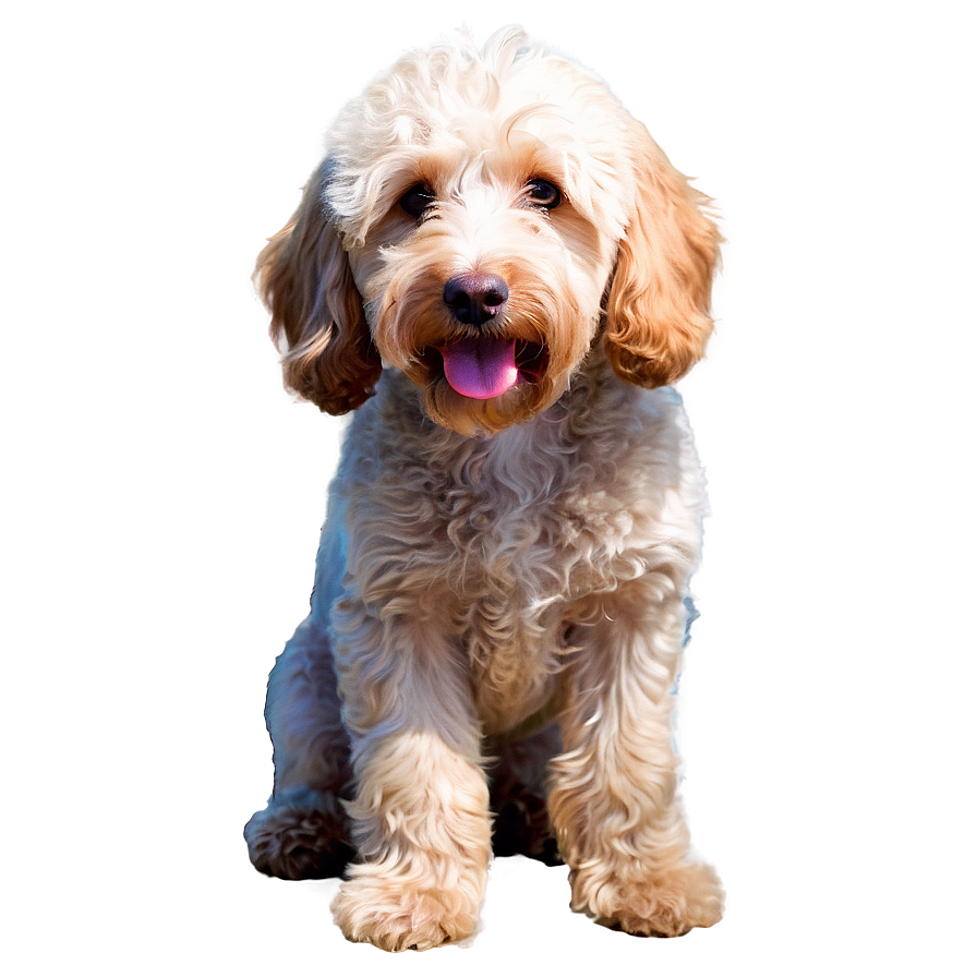 Labradoodle At Sunset Png Mdv68 PNG Image