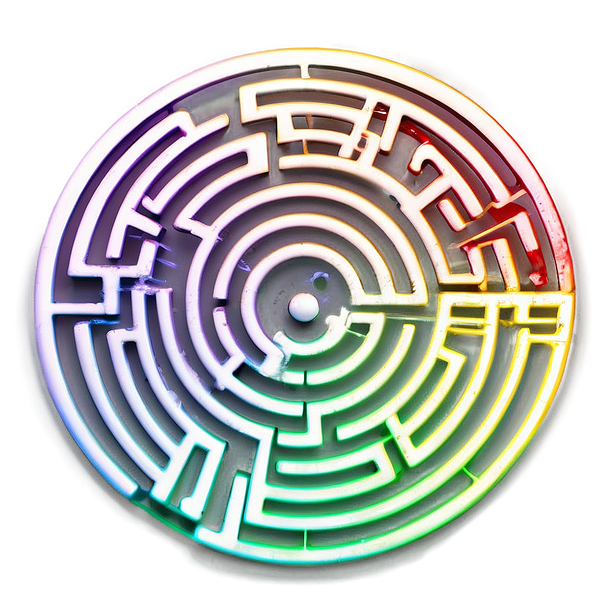 Labyrinth With Rainbow Png 06252024 PNG Image