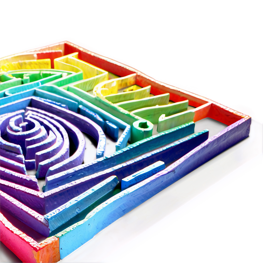 Labyrinth With Rainbow Png Bkm PNG Image