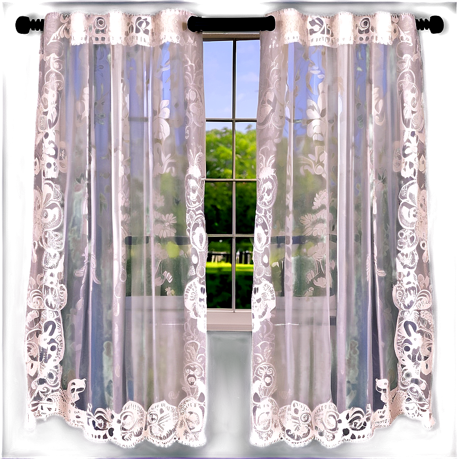 Lace Curtains Png Jfc17 PNG Image