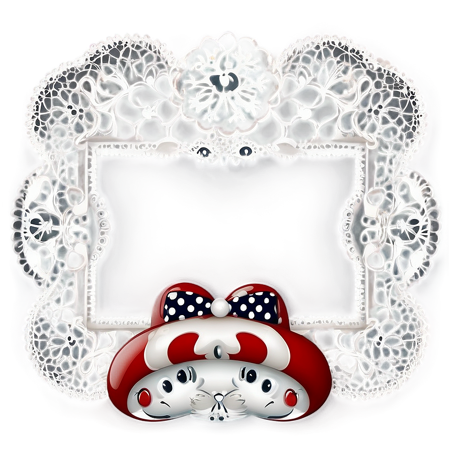 Lace Cute Frame Png 32 PNG Image