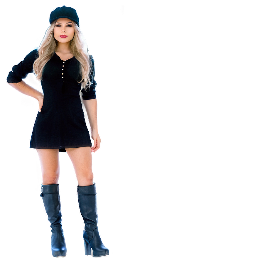 Lady In Black Png 06112024 PNG Image