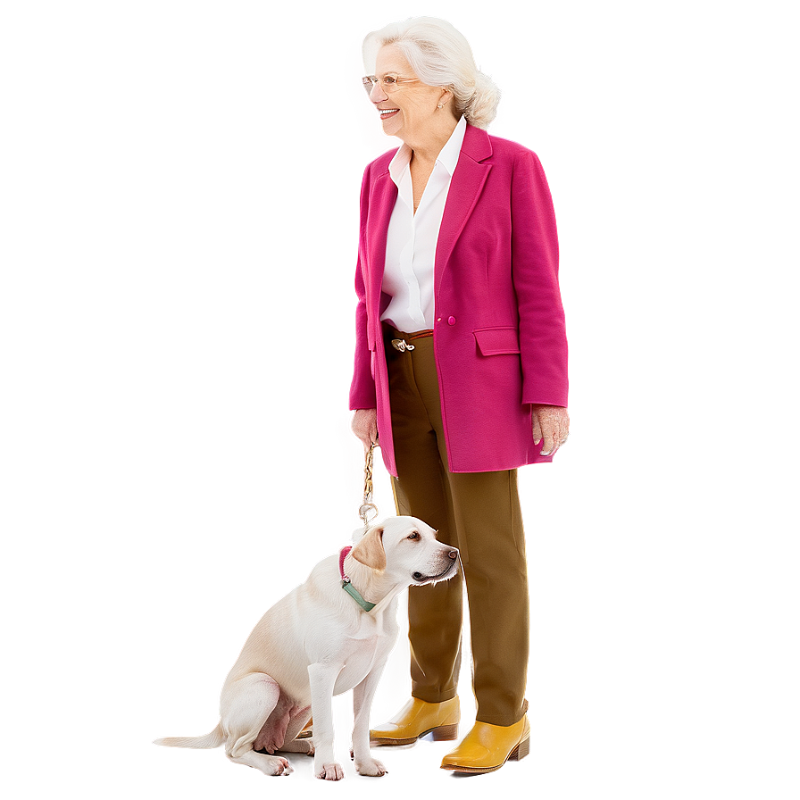 Lady With Dog Png Aqb82 PNG Image