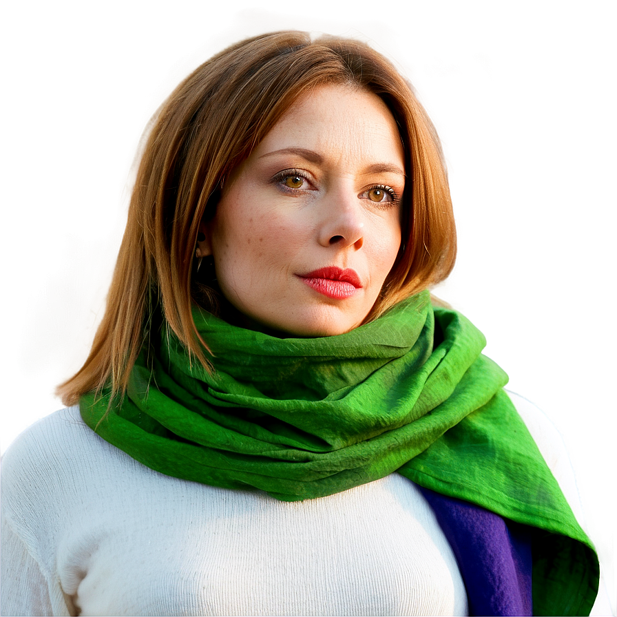 Lady With Scarf Png Rmu PNG Image