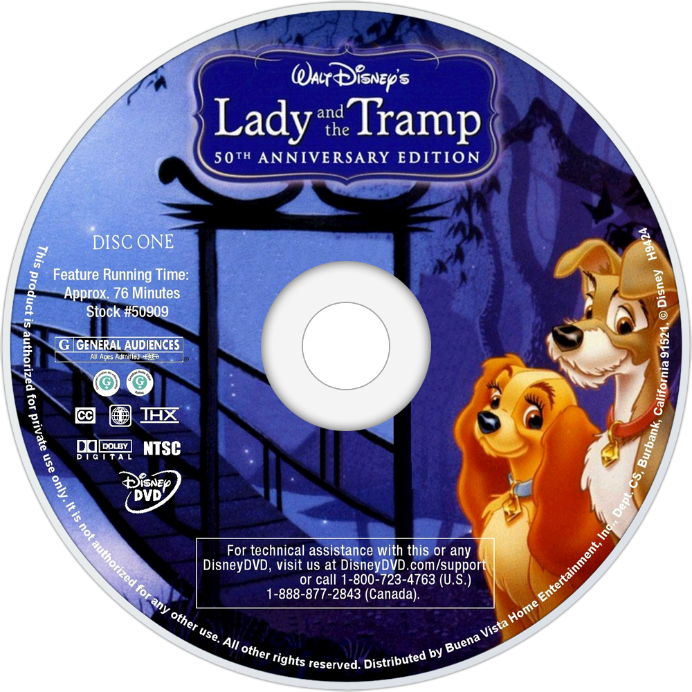 Ladyandthe Tramp50th Anniversary D V D PNG Image