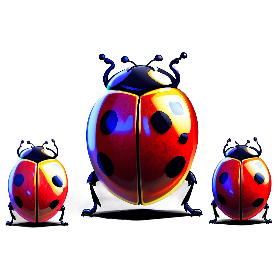 Ladybug Family Cartoon Png Mos82 PNG Image