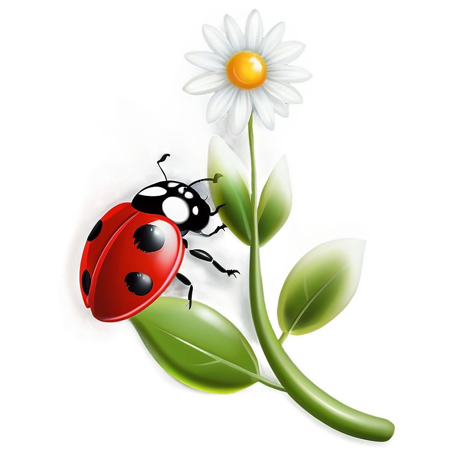 Ladybug On Flower Png 96 PNG Image