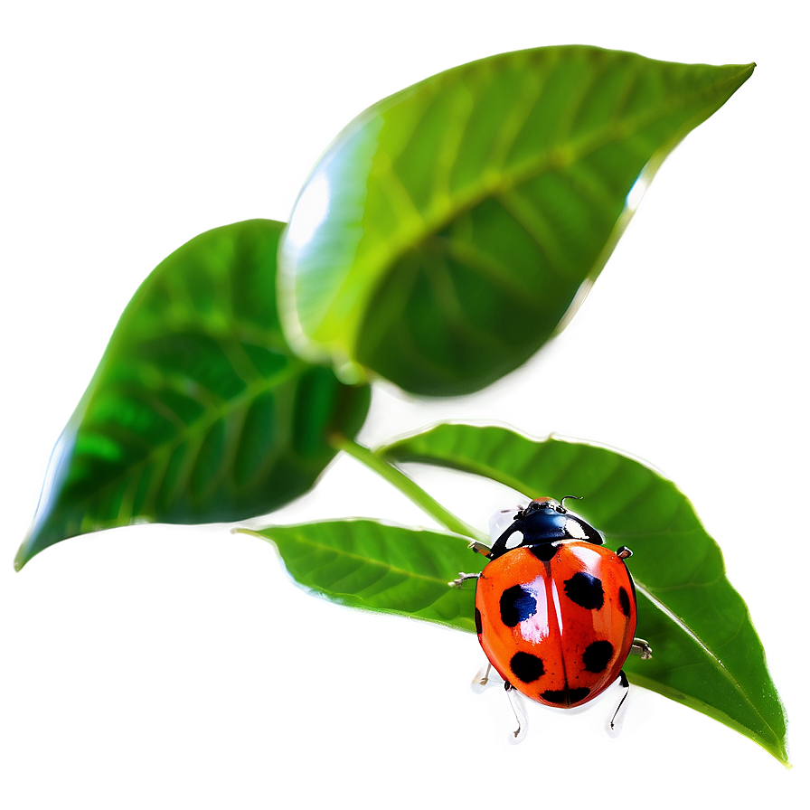 Ladybug On Leaf Png 05242024 PNG Image