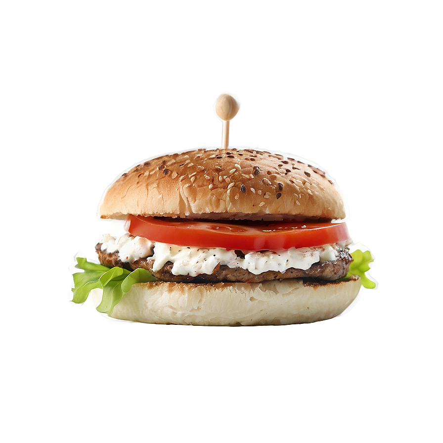 Lamb Burger With Feta Png 05242024 PNG Image