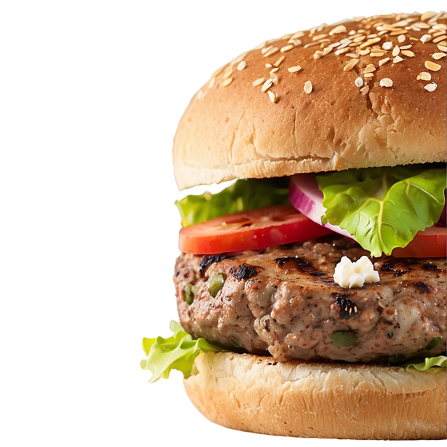 Lamb Burger With Feta Png 57 PNG Image