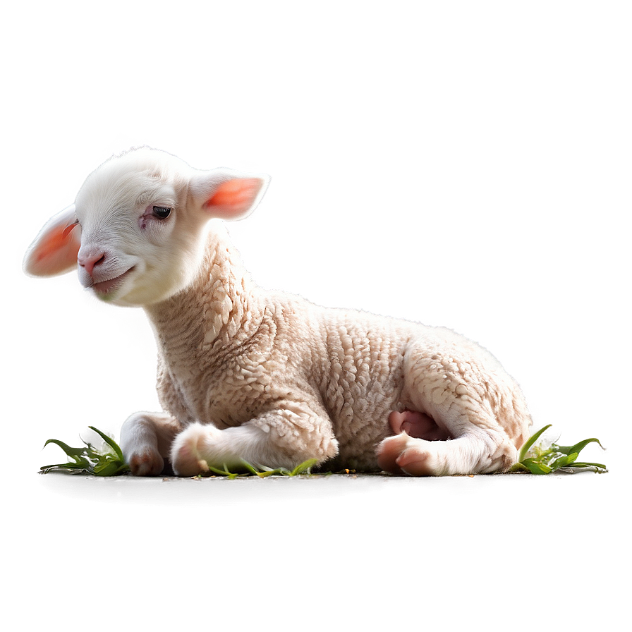 Lamb On Farm Png Jmh PNG Image